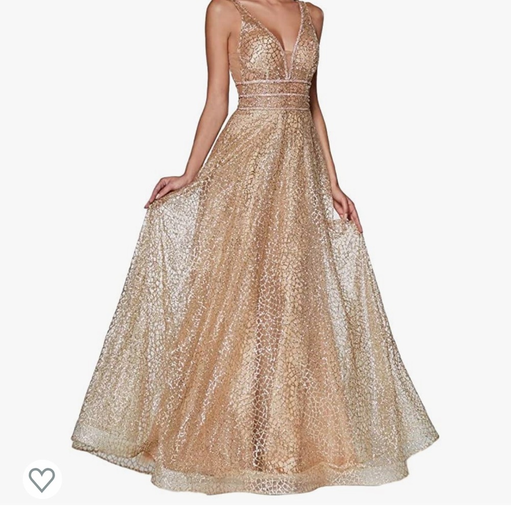gold prom dress